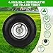 RRQ 10 Inch Pneumatic Wheel 4.10/3.50-4 Tire, 10