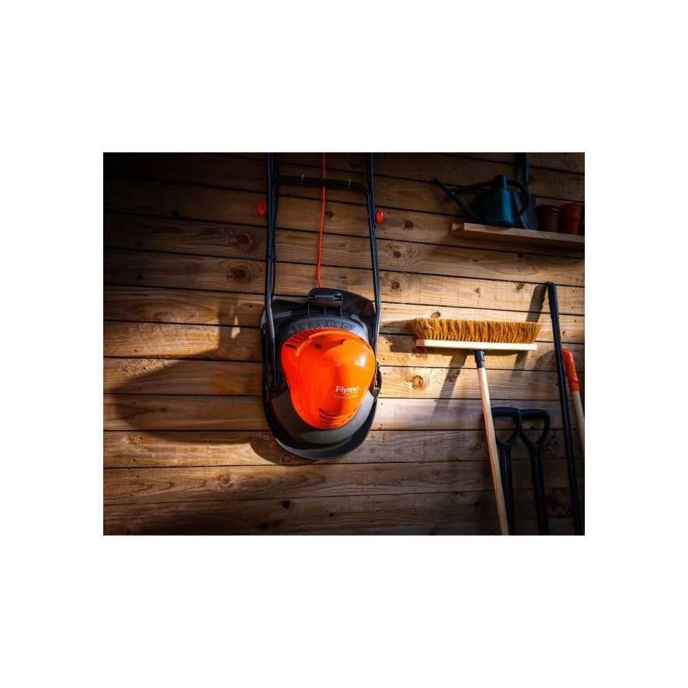 Flymo TurboLite 250 elektrischer Luftkissenrasenmäher – 1400 W, 25 cm Schnittbreite, beidseitige Griffe, zusammenfaltbar