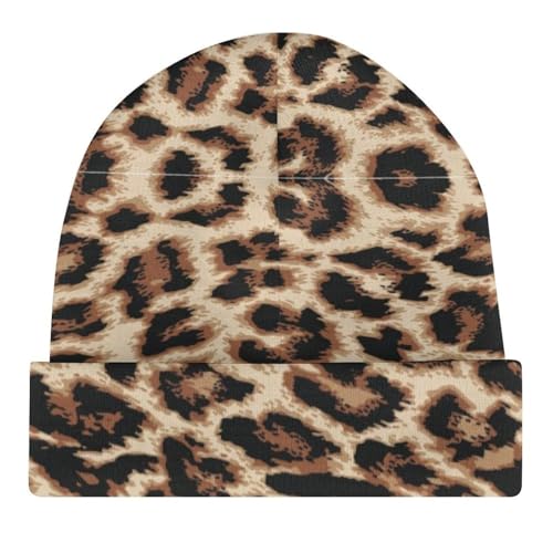 Funny Leopard Animal Print Kids Beanie Hat for for Girls Boys Children Cap Winter Knitted Chemo Cancer Headwear Accessories Gifts Decoration4