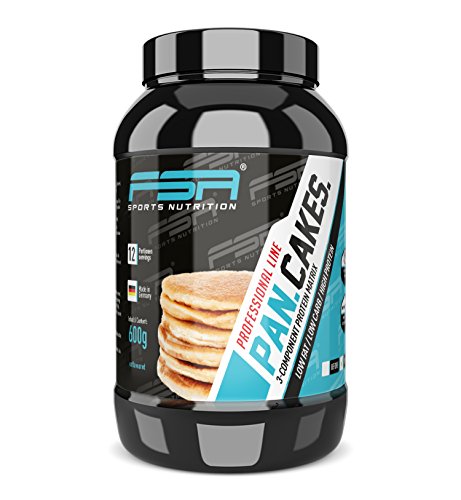 Protein Pancake, Pfannkuchen-Mix schnell und einfach zubereitet, Low Carb Eiweiß-Backmischung - Made in Germany - FSA Nutrition, 600 g - Neutral
