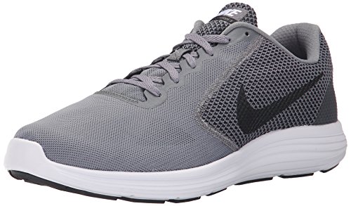 NIKE Men's Revolution 3 Running Shoe, Cool Grey/Black/White, 11.5 D(M) US