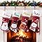 Personalized Christmas Stockings with Name – Large Customized Christmas Stockings 18.8 Inch Embroidered Holiday Stockings for Family Fireplace Mantel Decoration