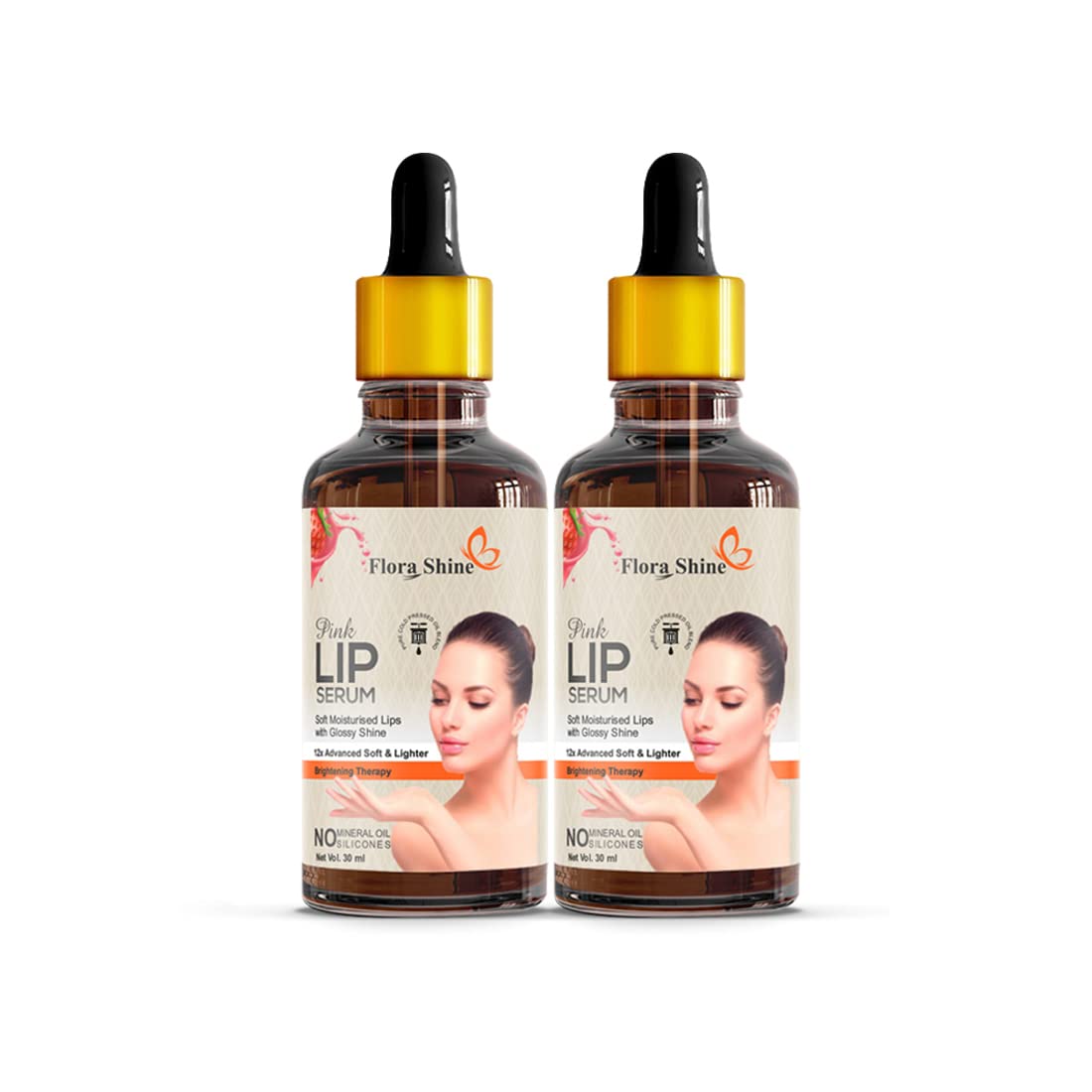 Buy Flora Shine Pink Lip Serum Oil For Strawberry Flavour,Lip Shine