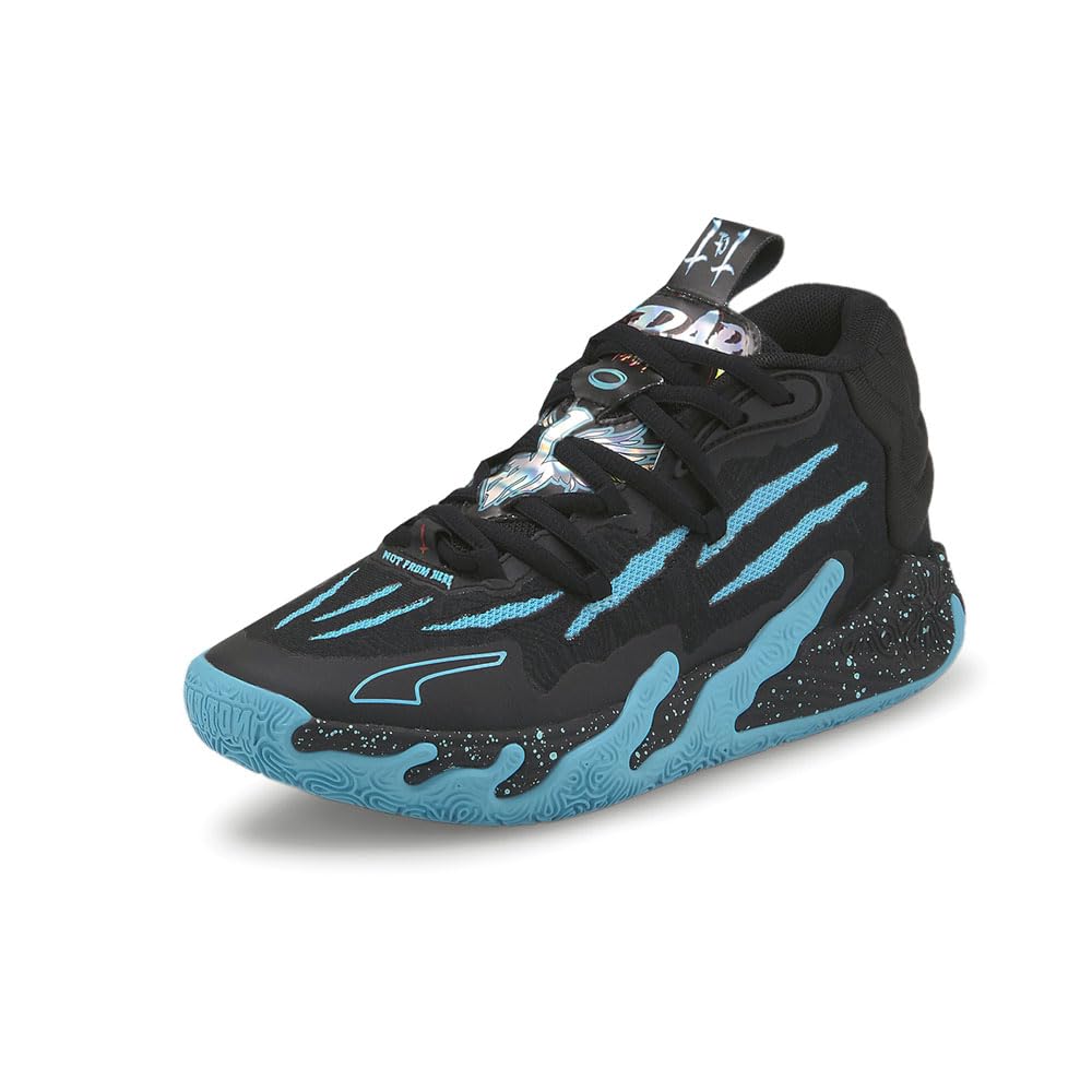 PUMAKids Boys Mb.03 Blue Hive Basketball Sneakers Shoes - Black - Size 5 M