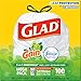 Glad Trash Bags, ForceFlex Tall Kitchen Drawstring Garbage Bags, 13 Gal, 100 Ct (Package May Vary)