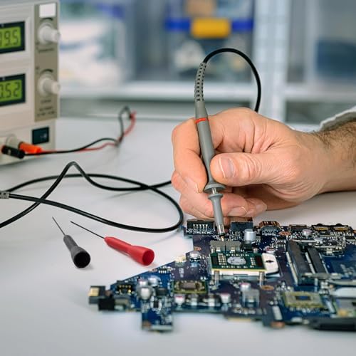 Image of 6 Pack 2mm Test Probes, 600V /10A Non-Destructive Multimeter Test Needle for Leads tl71 tl75