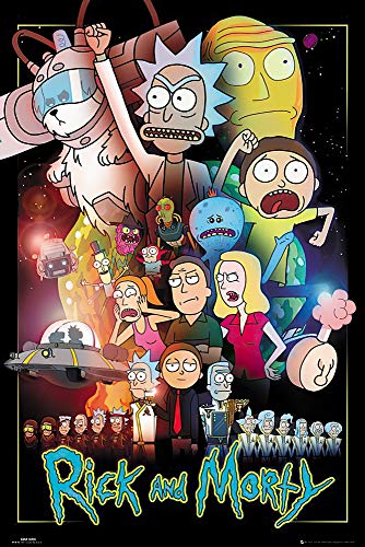 Rick and Morty - TV Show Poster/Print (Character Collage/Wars) (Size: 24 inches x 36 inches)