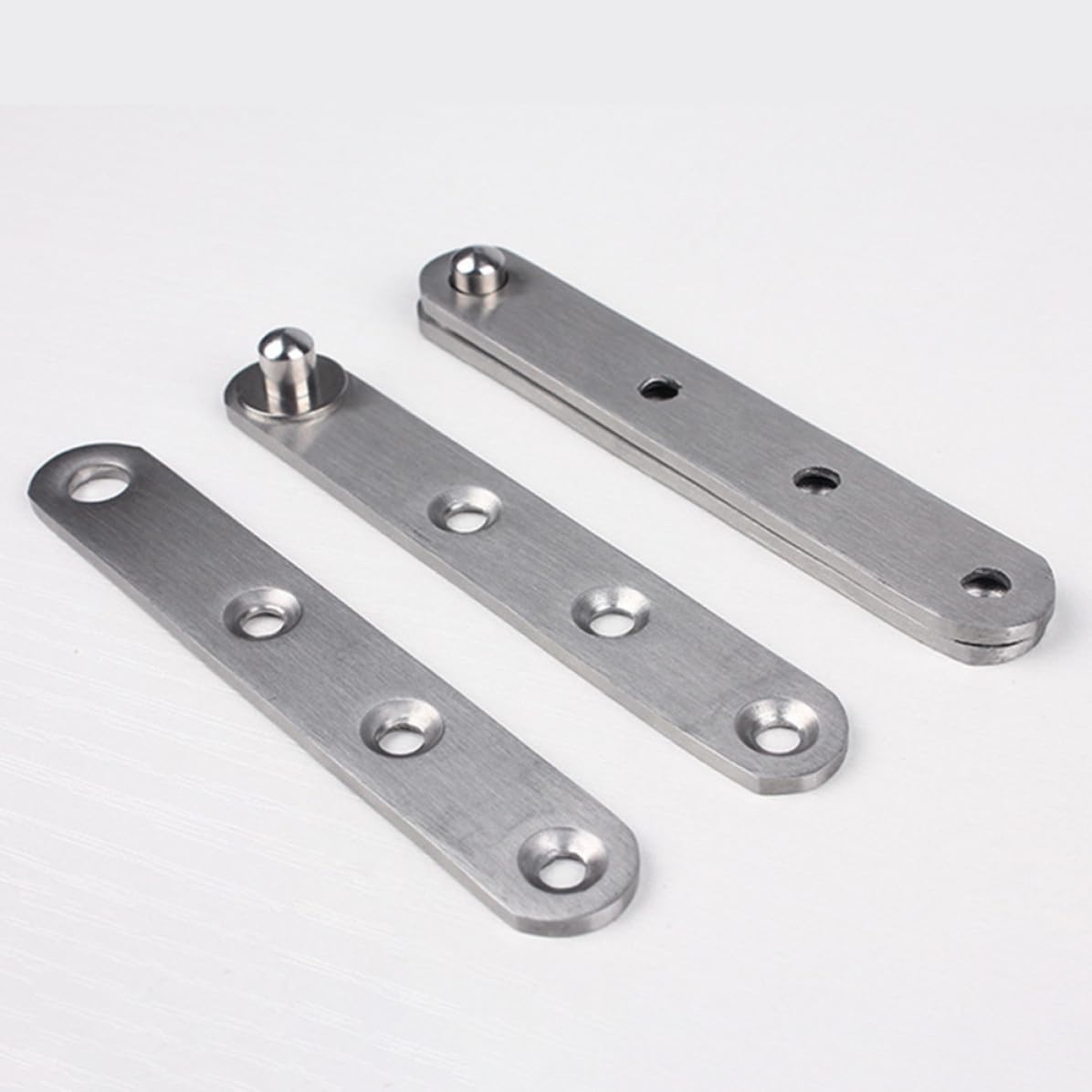 Bisagra de Puerta de Acero Inoxidable, Eje Arriba y Abajo, 6 Piezas