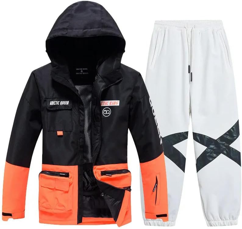 Men and Women Snow Ski Suit Sets Snow Ski Costume Skiing Jackets Pants Clothing for Snowboarding Ski Suit for Adult