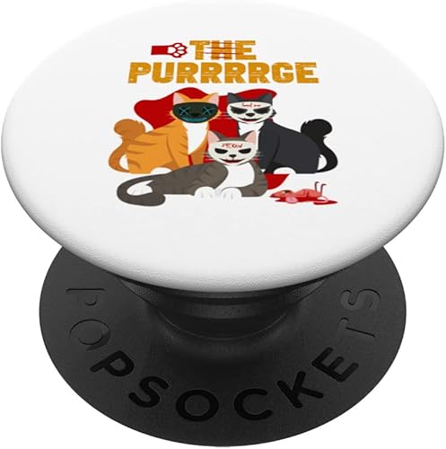 The Purrrge Siamese Persa Sphynx Animales domésticos Cat PopSockets PopSockets intercambiables PopGrip