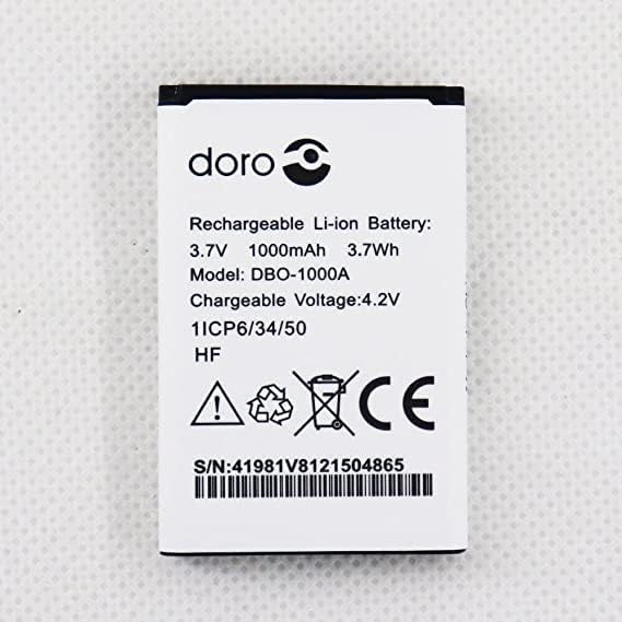 Rechargeable Replacement Battery for DORO DBO1000A Model 1372, 2404