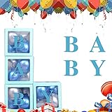 NW 1776 Balloons Box with 100 Colorful Balloons Baby Baptism Decorations (with BABY Letters) Balloon...