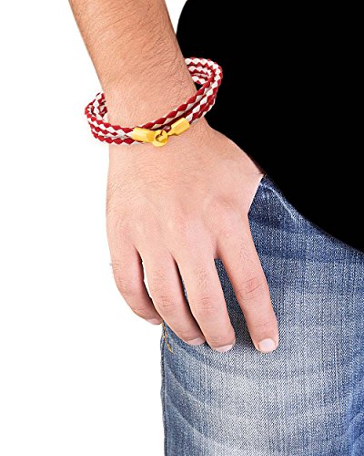 Nautical Red Band Bracelet, Gift for Him