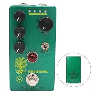 Pédale d’effets de guitare, bouton d’overdrive 4 modes vert Booster la pédale d’effets de guitare, convient pour guitare - Les Beatles, Paul McCartney, John Lennon, RIngo Starr, George Harrison Pédale d'effets de guitare, bouton d'overdrive 4 modes vert Booster la pédale d'effets de guitare, convient pour guitare – Image 7