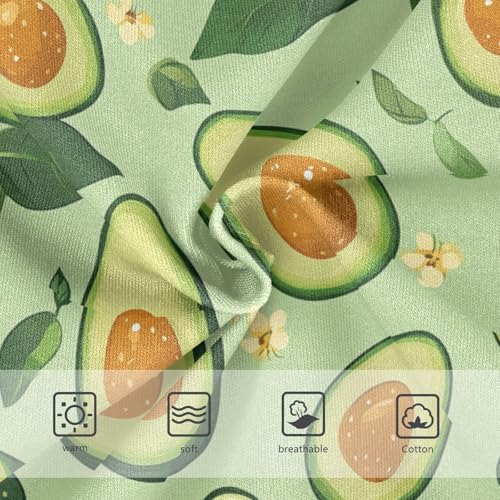 Wusikd Avocados Girls' Underwear Cotton Flowers Leaves Girls Briefs Soft Toddler Underwear 2T3