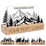 Custom Business Cards Holder for Desk, Business Card Display for Men Women