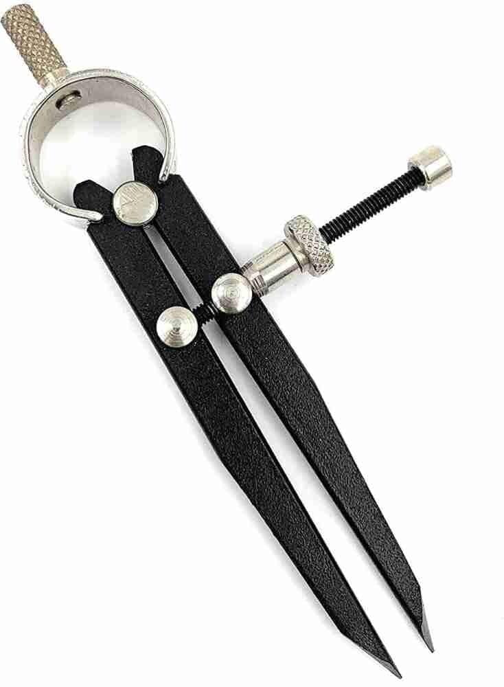 OSCAR Spring Adjustable Compass Divider 3" Fine Point Black Precision Measuring Tool Pack Of 1-image-20