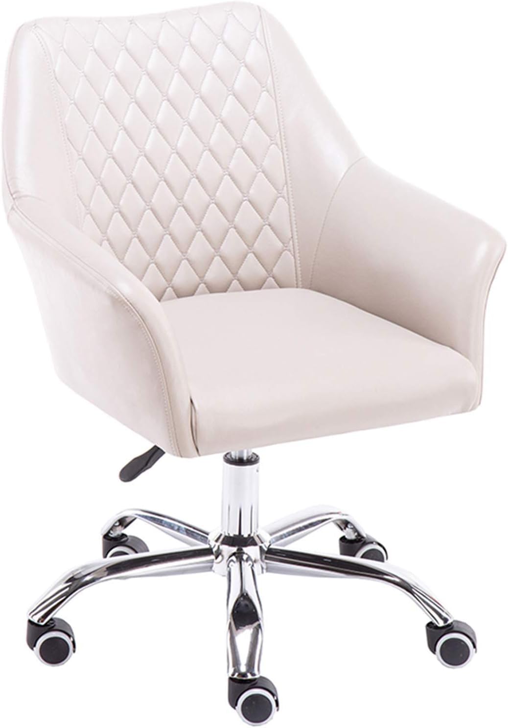 Chaise de bureau contre la fatigue avec support dossier moyen et cuir PU gris