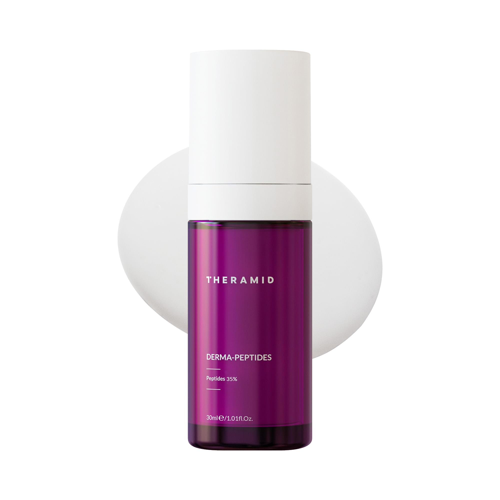 Theramid Derma-Peptides Siero Multi-Peptidico 35% 30 ml – 9 peptidi biomimetici, antietà, rassodante, riduce le rughe e stimola la produzione di collagene ed elastina per una pelle giovane
