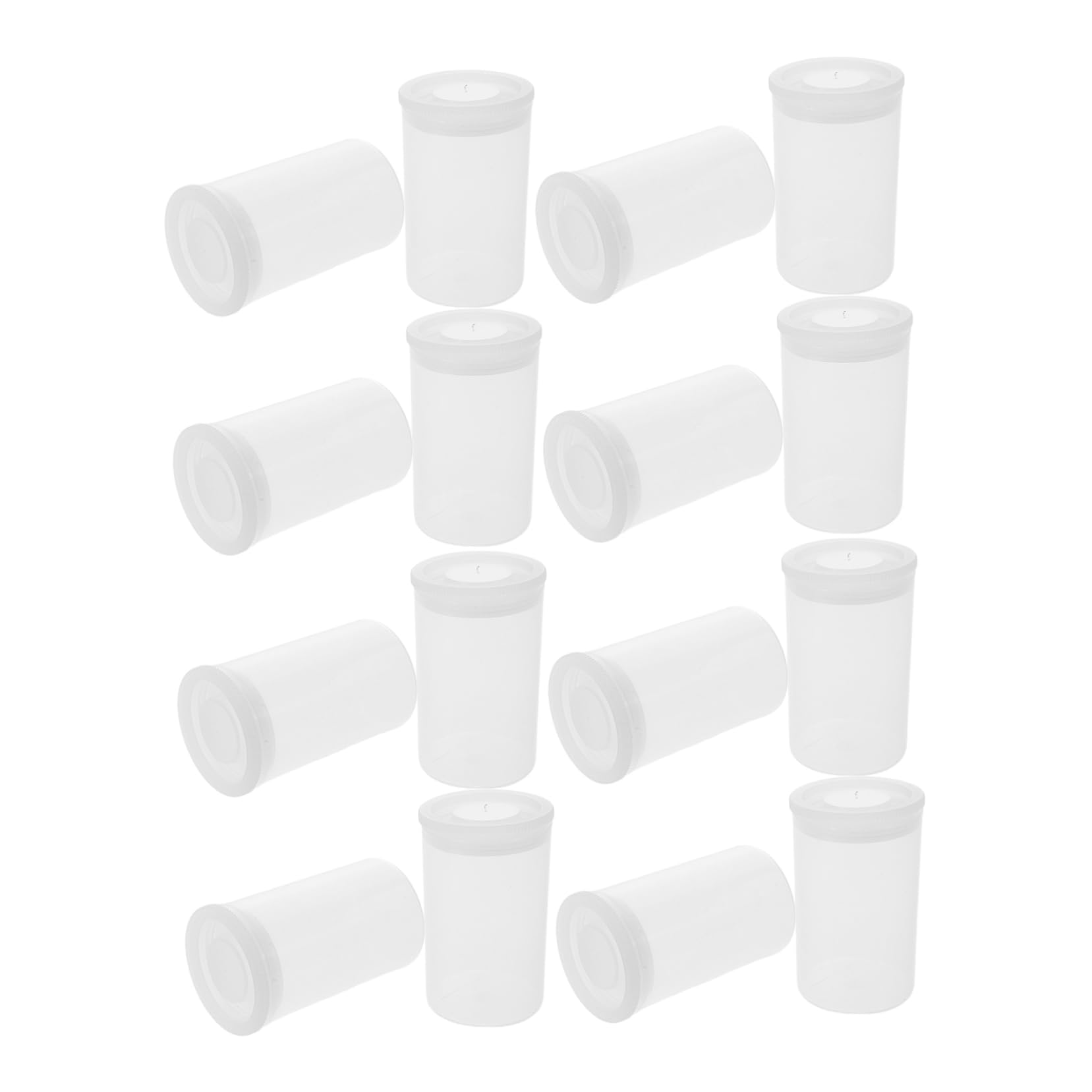 ARTIBETTER 200pcs Plastic Film Canister Holder Empty Camera Reel Containers Containers Coins Storage Case with Lids for Storing Small Accessories Keys Art Beads