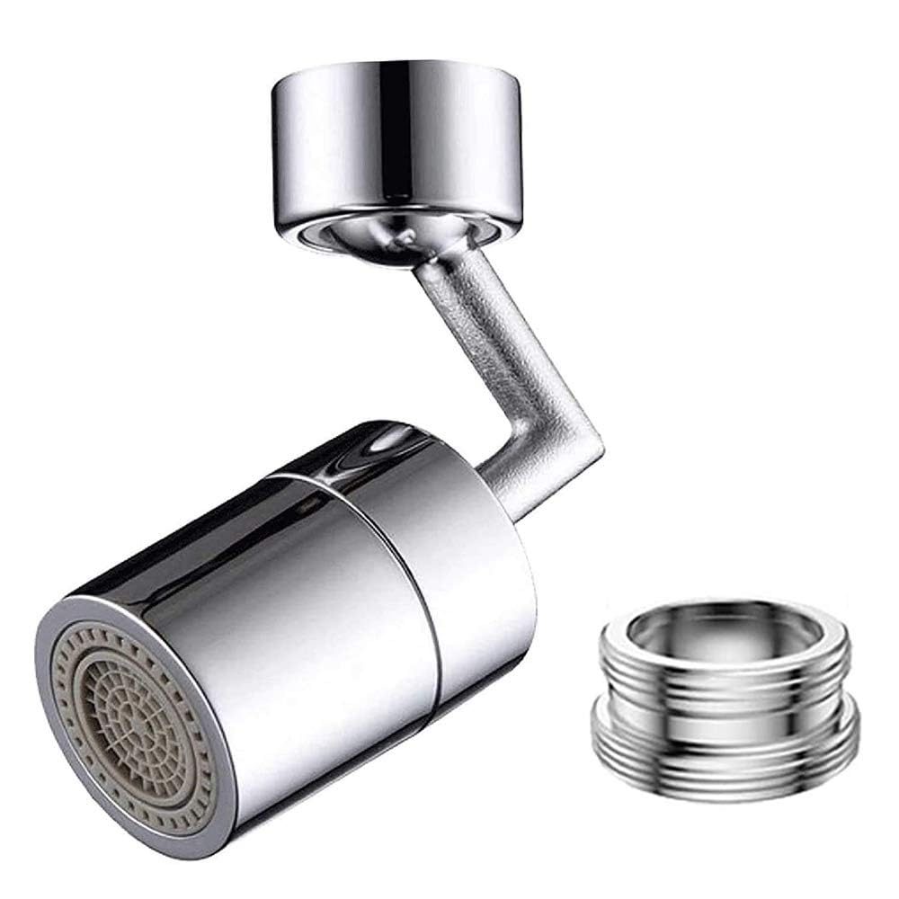 RECLUSE 2 Pack 720 Degree Swivel Faucet Aerator 4-Function Sprayer Faucet Head, Universal Splash Filter Faucet Replacement Part for Kitchen Sink, Dual Function Sink Chrome Attachment for Face Washing (B0CVQHHH3G) Amazon Price History, Amazon Price Tracker
