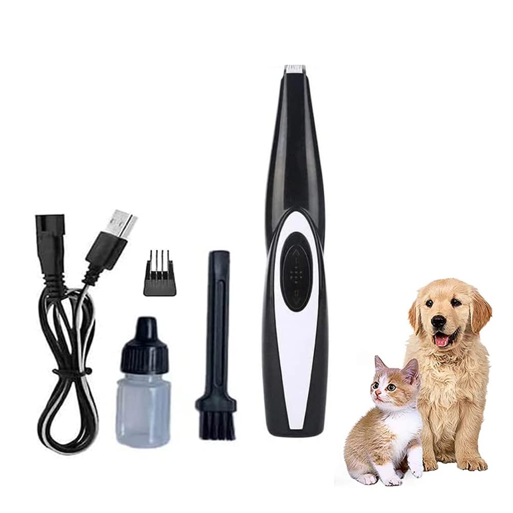 Furbolini Pet Mini Trimmer,Ceramic Titanium Head Mini Trimmer,Cordless Small Pet Hair Trimmer,Electric Dog Grooming Clippers,Dog Paw Trimmer,Low Noise and Rechargeable Electric Clippers for Pet