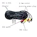 Henxlco 4 Pack 100ft Security Surveillance Camera Audio Video Power Extension Cable Pre-Made All-in-One CCTV Wire