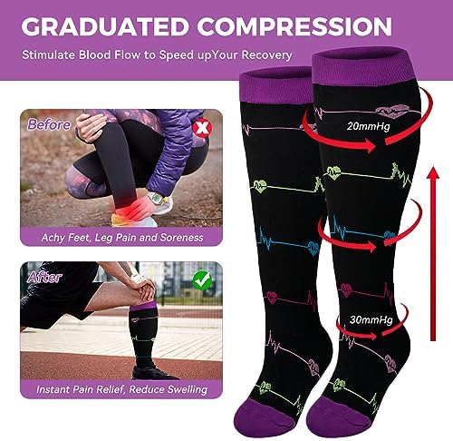 LEOSTEP 2XL-7XL Plus Size Compression Sock For Men And - View #6