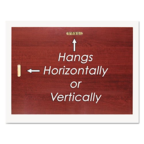 Nudell 18813M Award-A-Plaque Document Holder, Acrylic/Plastic, 10-1/2 X 13, Mahogany #TOP1