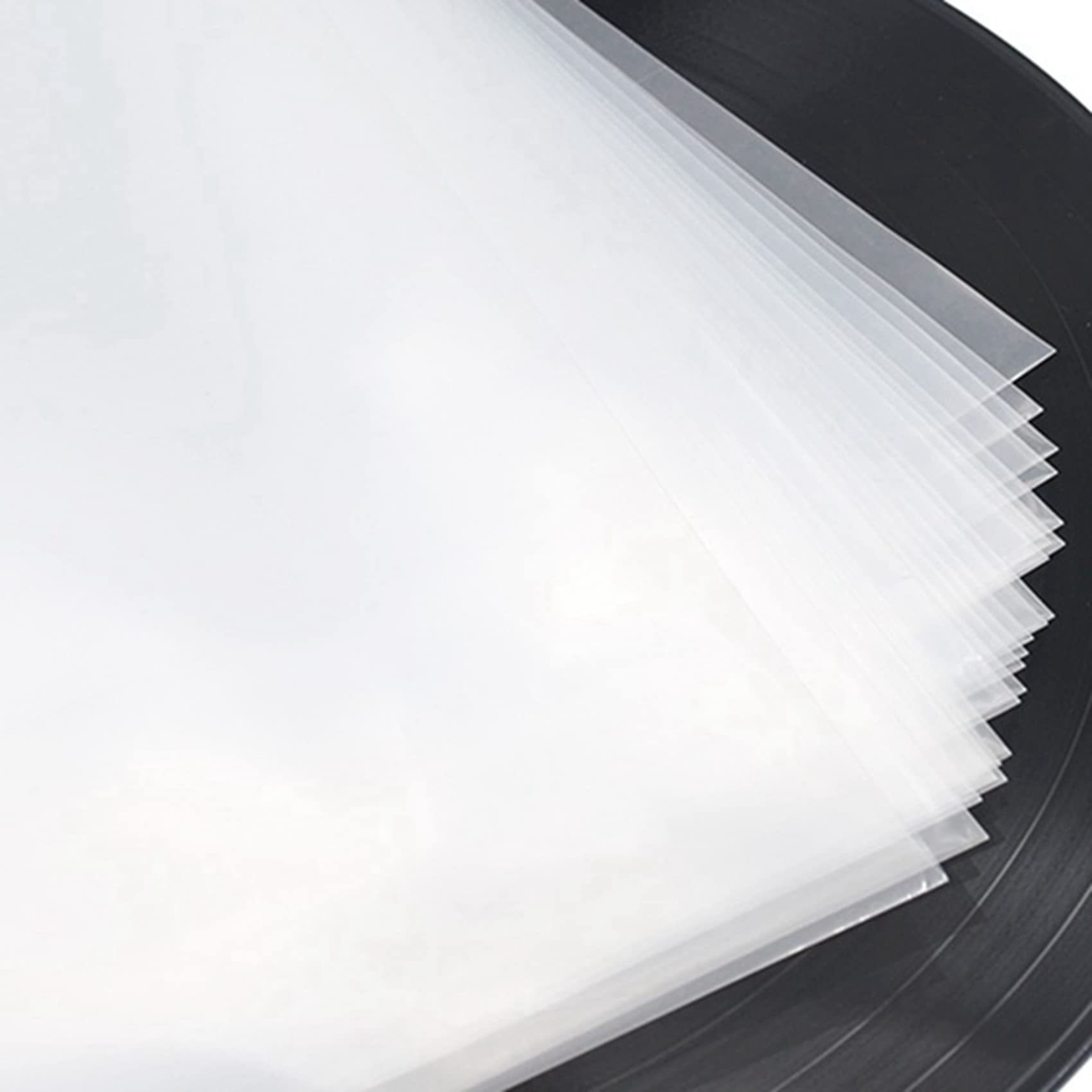 120 buste piatte aperte superiori da 6,7 mm, resistenti, in plastica e vinile, per dischi doppi/apribili da 30,5 cm, 2LP, 3LP, 4LP, Colore trasparente