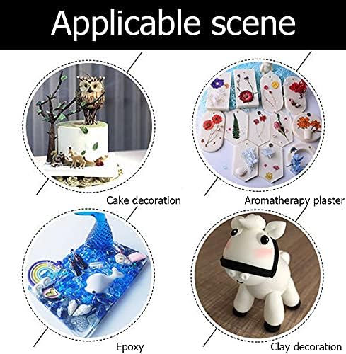 Miniatura 7 de CNYMANY - 5 moldes para fondant de abejorros y flores, moldes de silicona hechos a mano para hornear chocolate para decoración de fiestas de