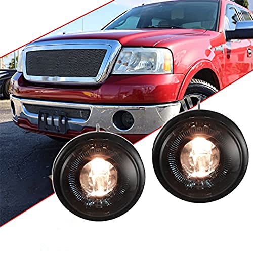 Winjet Compatible with [2006 2007 2008 2009 2010 Ford F-150] [2006-2008 Lincoln Mark LT] Driving Halo Ring Projector Fog Lights