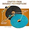 Prairie Horse Supply 10ft Poly Lead with Brass Snap, Turquoise - Heavy Duty Horse Lead, Soft Rope, Ideal for Equestrian Use #1