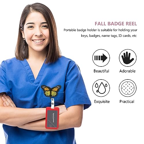 Jolis porte-badges rétractables NUOBESTY avec clips durables pour identité