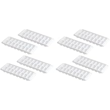Kitch Easy Release White Ice Cube Tray, 16 Cube Trays Pack of 8 4 Pack - 64 Cubes