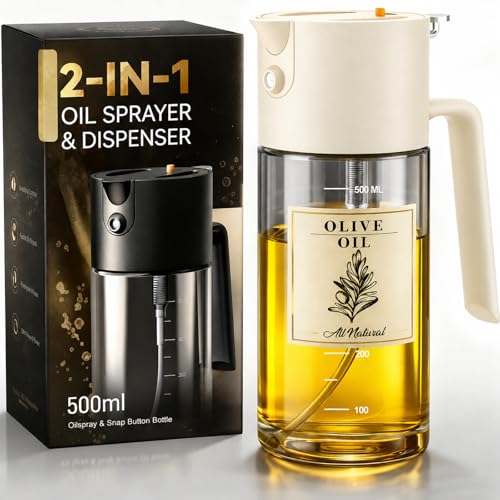Costop Oil Sprayer for Cooking, 2025 Large Advanced Olive Oil Dispenser Bottle,500ml/17oz - image 1