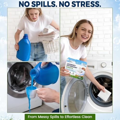 Image of Laundry Detergent Sheet (Fragance Free) | Eco Friendly Laundry Detergent Sheets
