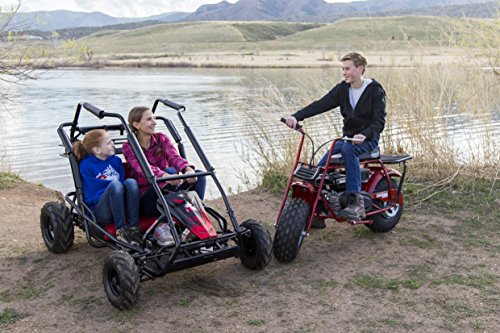 Coleman Powersports Off Road Go Kart | Gas Powered, 196cc/6.5hp, Red | KT196 model