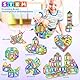 COOLJOY Magnetische Bausteine, 40 Teile Magnetbausteine Magnete Kinder, Magnetspielzeug Tiles, Magnet bausteine für Spielzeug ab 3 4 5 6 Jahre Kinder Jungen und Mädchen Geschenk