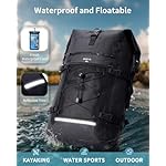 ECOHUB Waterproof Backpack for Women Men, 30L Roll-Top Closure Heavy Duty Dry Bag for Travel with IPX8 Waterproof Phone Case - Image 5