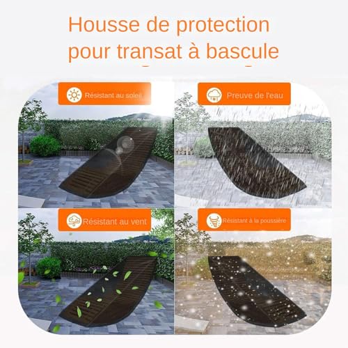 Housse pour chaise de patio imperméable idéale pour terrasse et piscine - 5