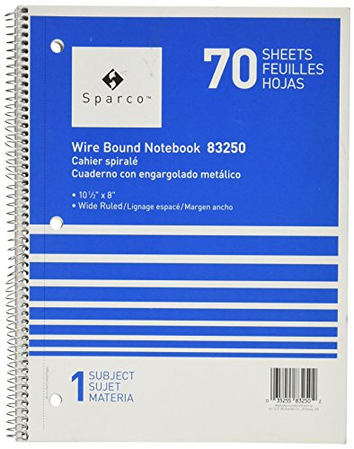 Cahier 1 sujet Sparco pour ne plus manquer d'espace d'écriture