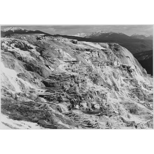 Toile decorative Yellowstone fontaine Geyser Pool affiche grand format 76x101cm
