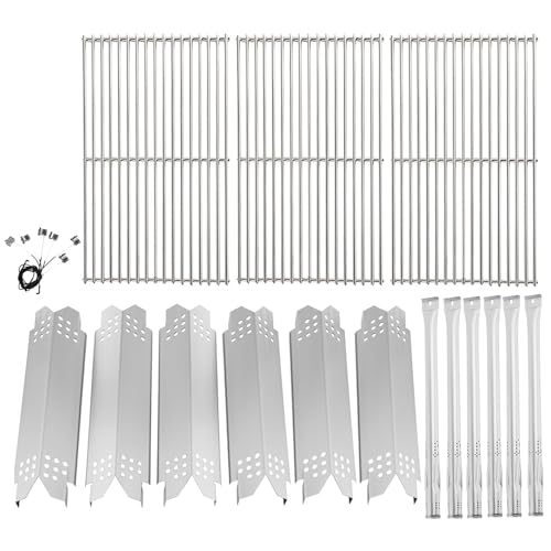 Image of Replacement Parts for Nexgrill 720-0896B 720-0896E 720-0896X 720-0896C Deluxe 6-Burner Gas Grills, Cooking Grate, Grill Heat Shield Tent and Burner for Nexgrill Replacement Parts 6 Burner