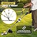 Weed Eater Handle, Ergonomic String Trimmer Handle with Adjustable Shoulder Harness and Clamp, Weedeater Handle Extension for Trimming Edging, Back Saver Lawn Trimmer Grip for Lawn Care, Landscaping