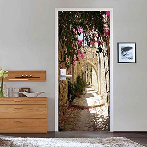 CBWRAW Stickers De Porte 3D Imperméable Auto-Adhésif Intérieure Art Décoration Trompe L'Oeil...