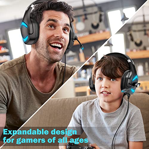 ECOOPRO Stereo Gaming Headset, LED verlicht, 3.5mm jack rood - Afbeelding 6