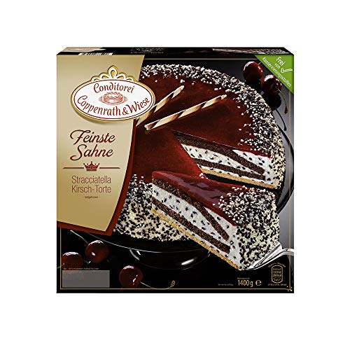 Conditorei Coppenrath & Wiese Feinste Sahne Stracciatella Kirsch-Torte, 1.4kg (Tiefgefroren)