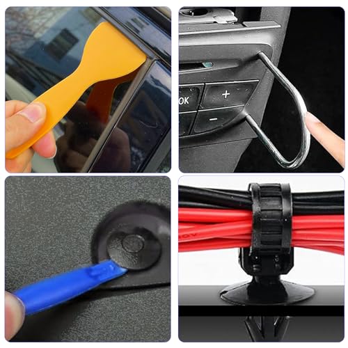 TEGOVE 352 Piezas Herramientas Kit Desmontar Coche,Herramientas Desmontaje Coche,Herramientas de Palanca para Automóviles para Herramientas Desmontar Interiores Coche Radio Audio - imagen 7