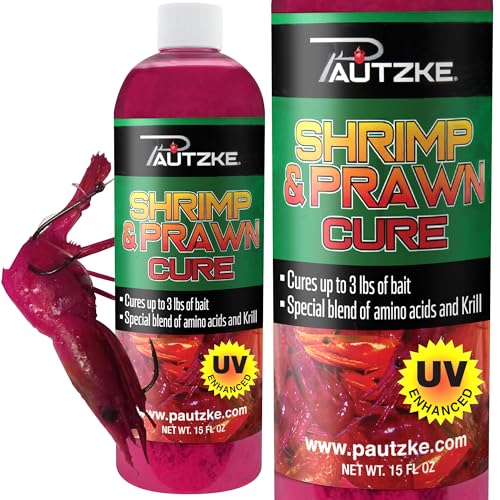Pautzke Shrimp and Prawn Cure - Professional Grade Bait Treatment with Premium Amino Acids & Krill Formula, Preserves & Enhances Natural Scent, Cures Up to 3 lbs of Fresh Bait - Pink